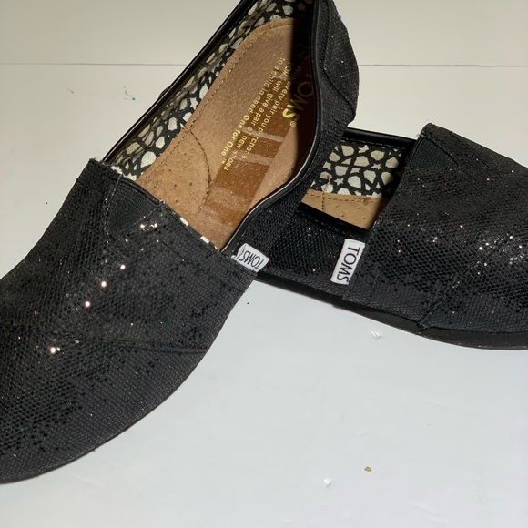 TOMS Black Glitter Classic - Picture 5 of 8